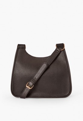 L. Staying True Front Flap Shoulder Bag - Black