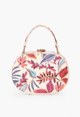 L. Oval You Around Crossbody Bag - Multi Floral Print