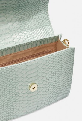 L. Resin Beaded Wristlet Crossbody Bag - Mint