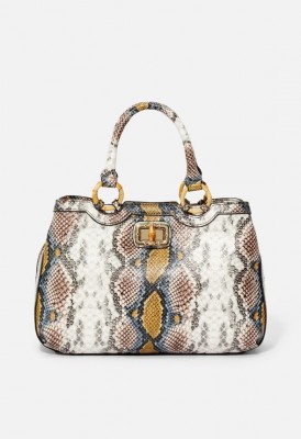 L. Weave Me Be Satchel - Snake Multi