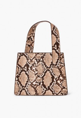 L. The Circle Mini Bag - Natural Snake