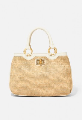 L. Weave Me Be Satchel - Natural Multi