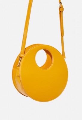 L. Circle Crossbody Bag - Mustard
