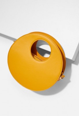 L. Circle Crossbody Bag - Mustard